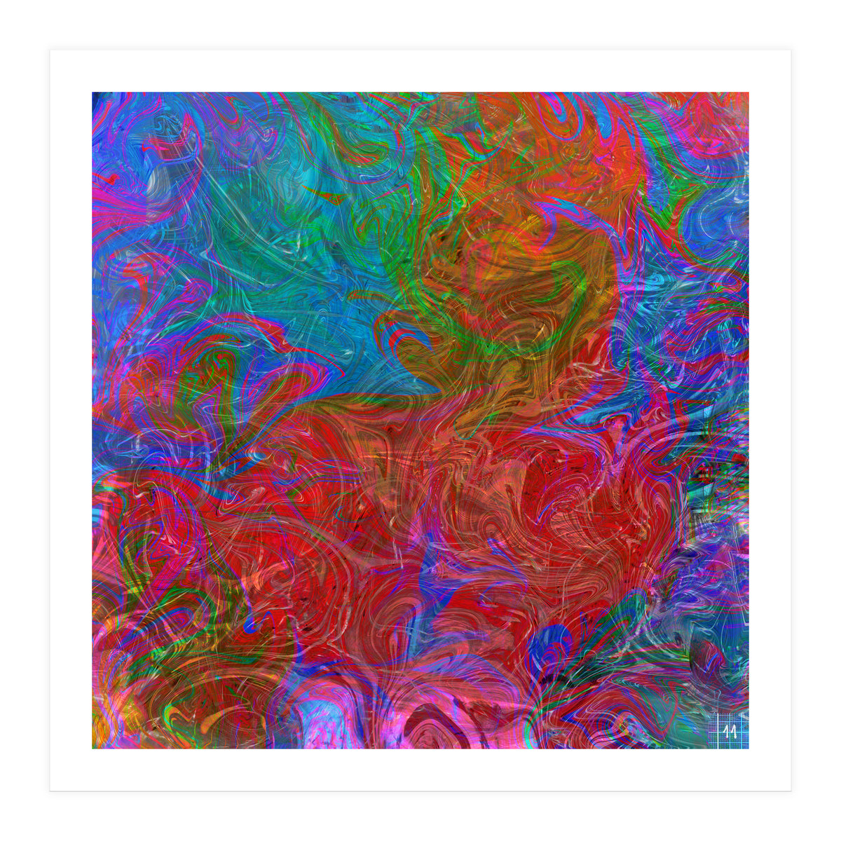 Animals In Rainbow (Print Only)