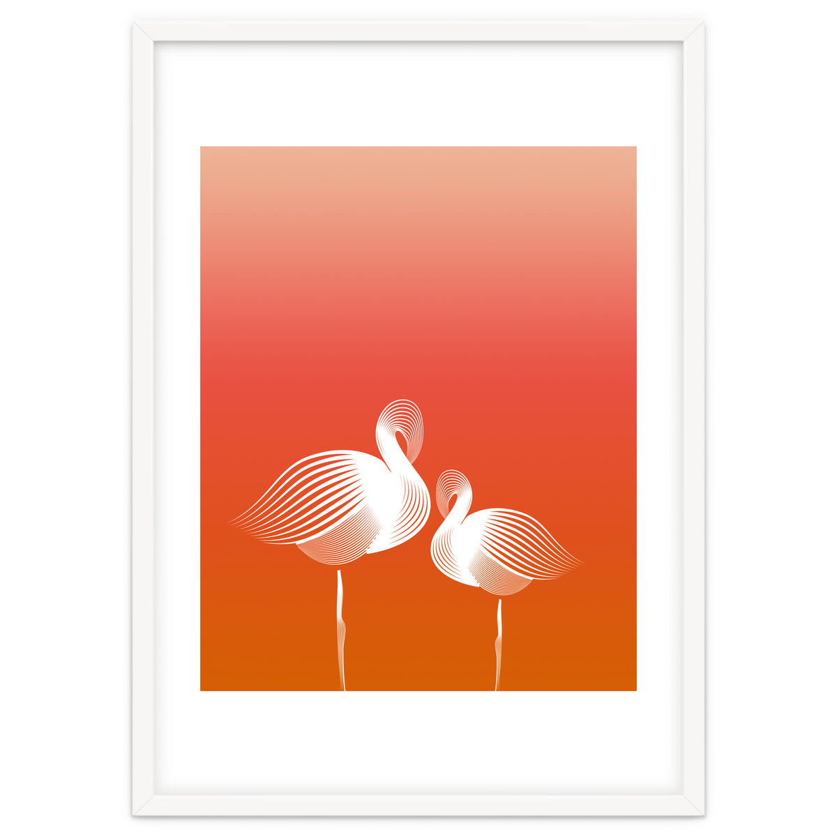 Meditating Flamingos