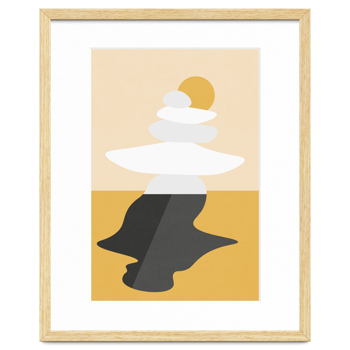 Abstract Cairn - Golden Desert