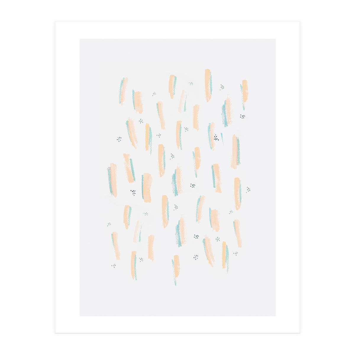 Brush Strokes Peach (Print Only)