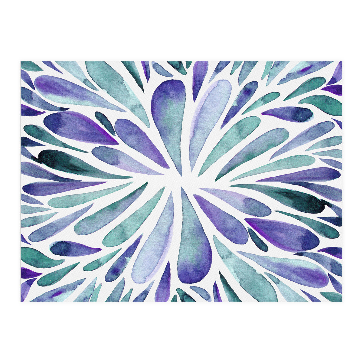 Retro abstract floral (Print Only)