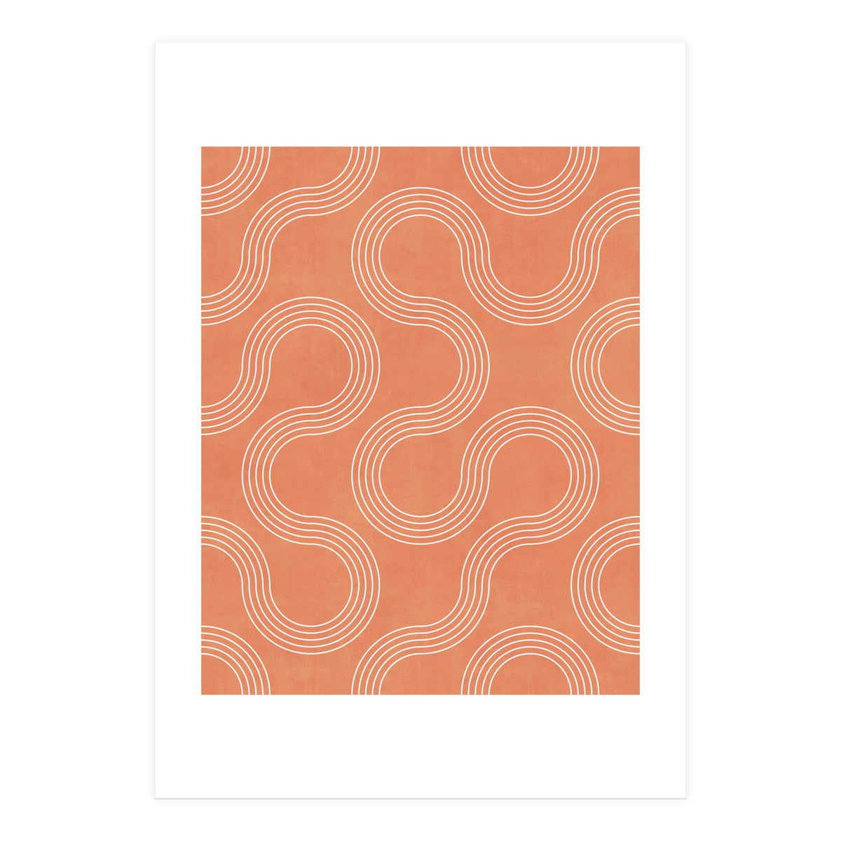 My Favorite Geometric Patterns No.32 - Coral (Print Only)