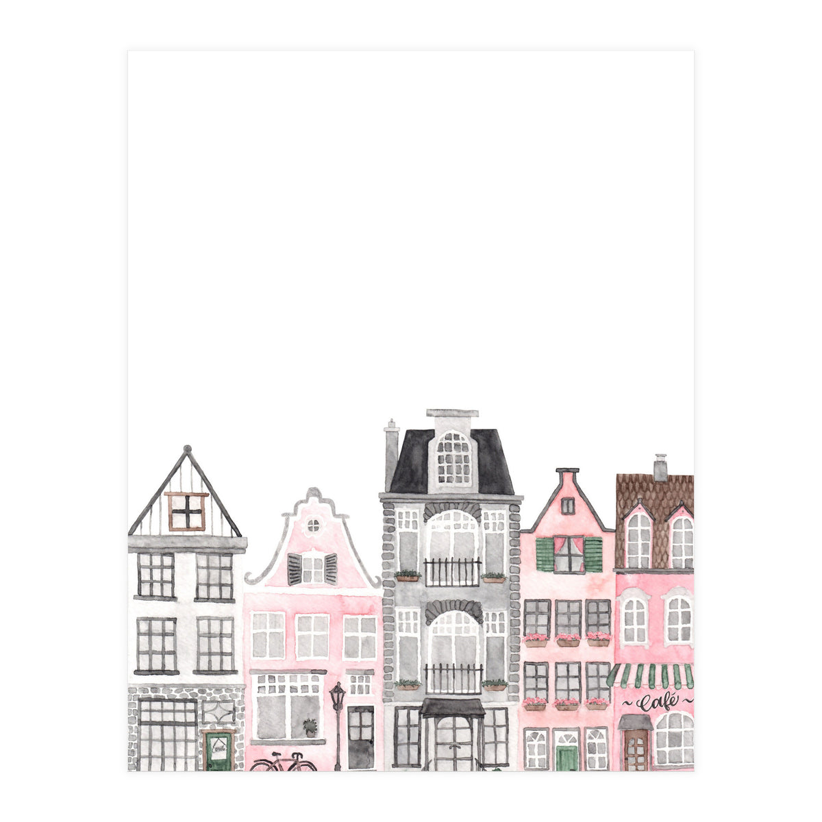 Amsterdam Houses (Print Only)