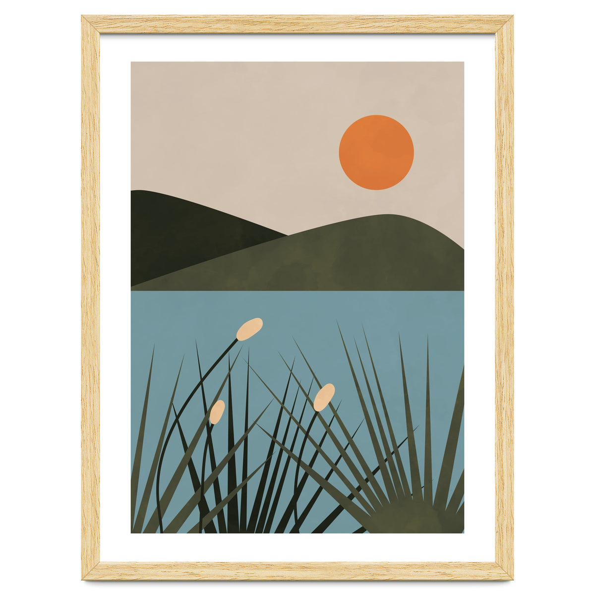 Mountain Lake Sun Boho