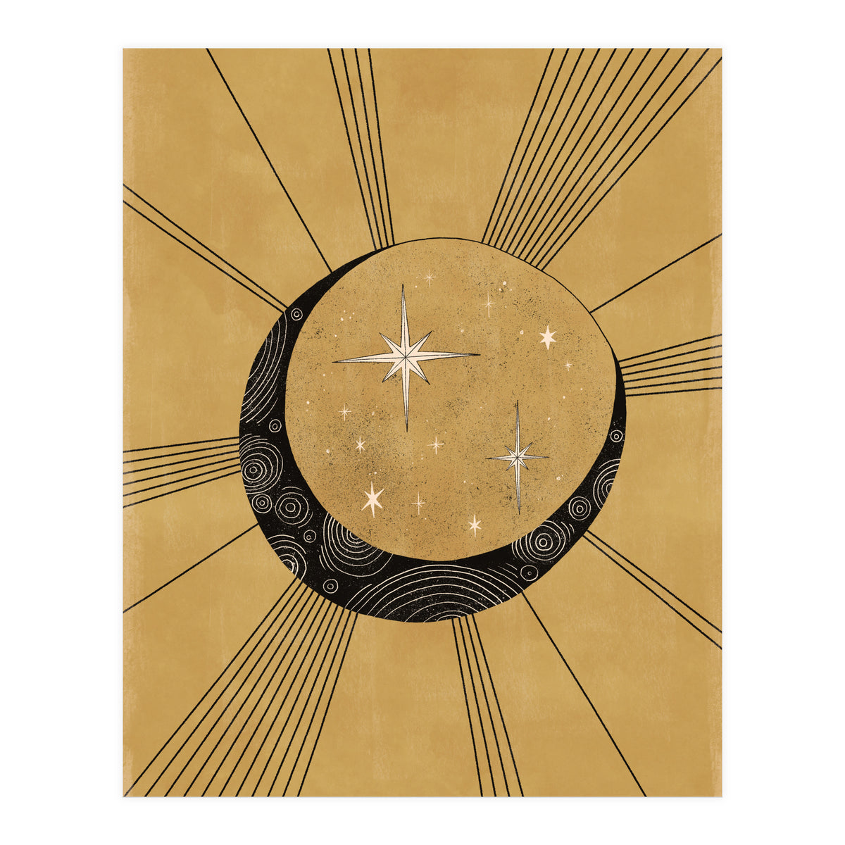 Moon With Runes (Print Only)