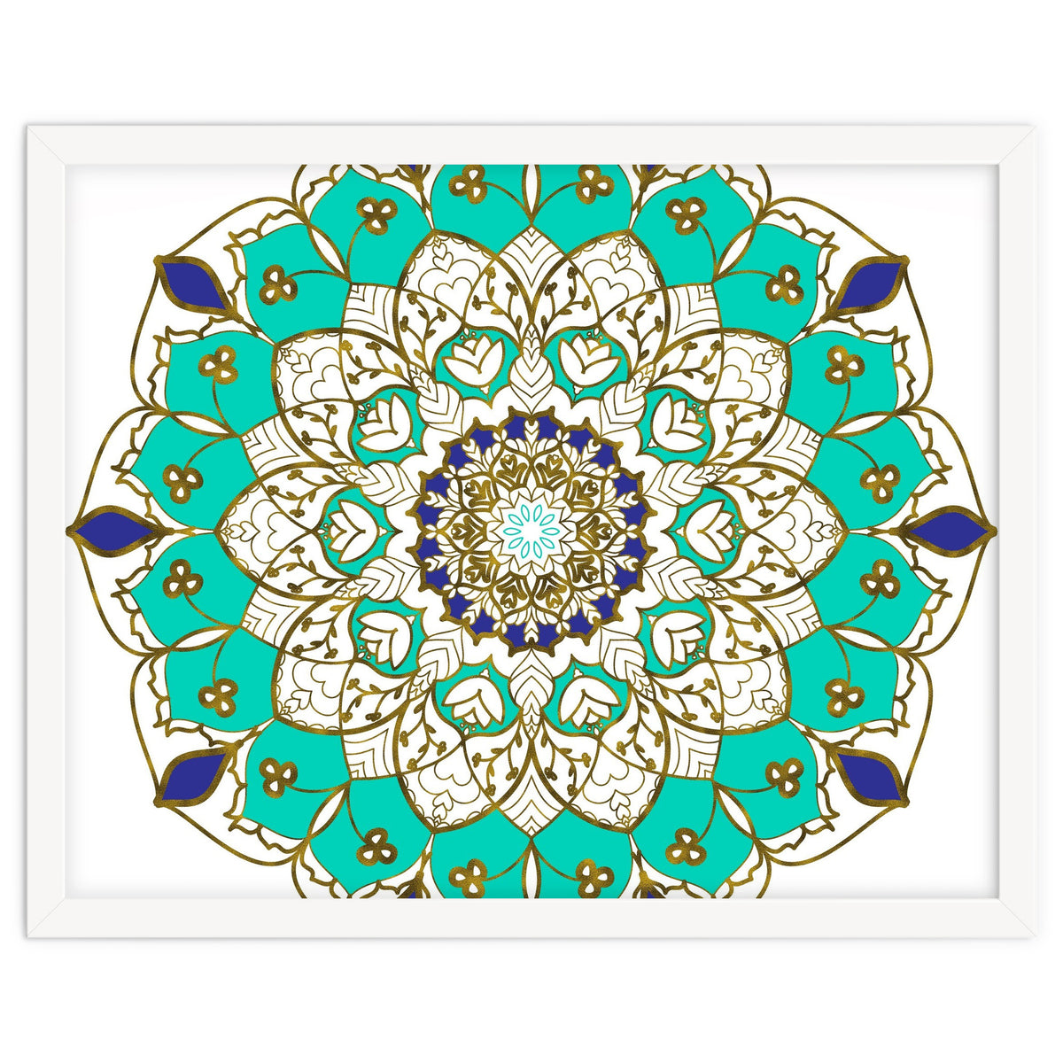 Blue and Gold Mandala