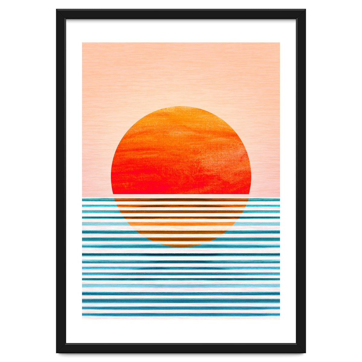 Geometric Minimalist Sunset