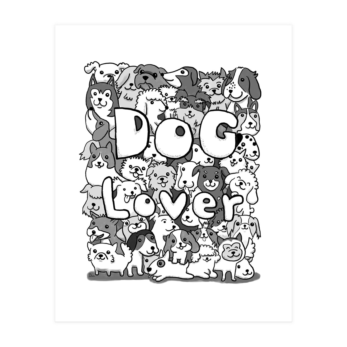 Doodle 72:  Dog Lover (Print Only)