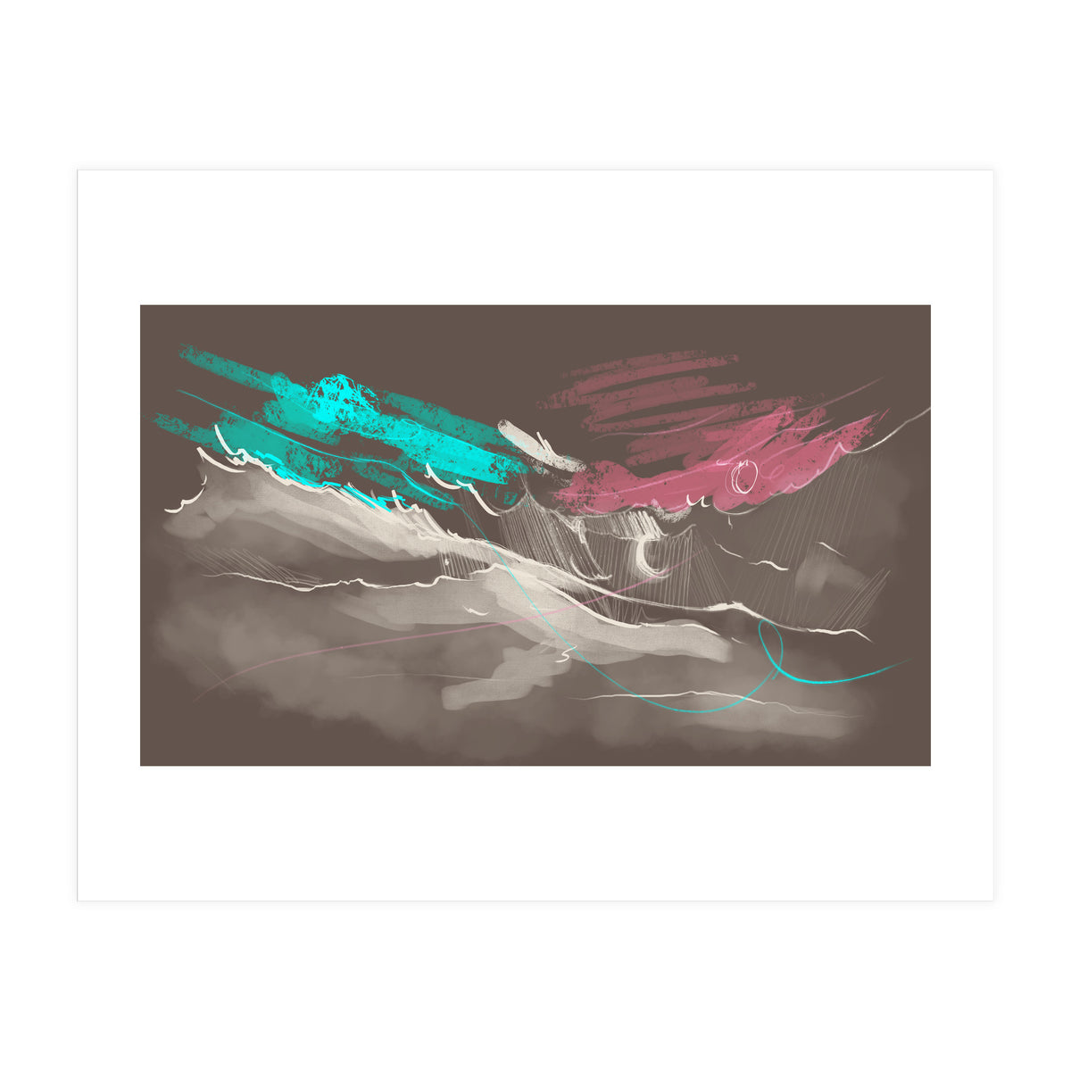 Teal in the sky (Print Only)