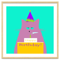 Birthday Lilac Cat