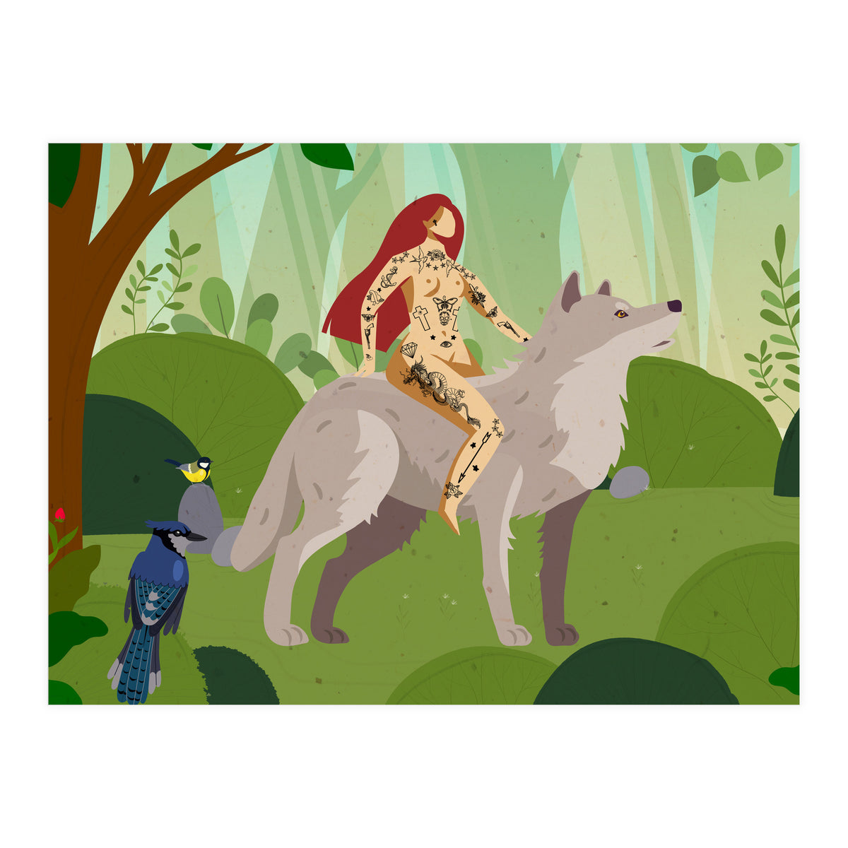 Riding My Wolf (Print Only)