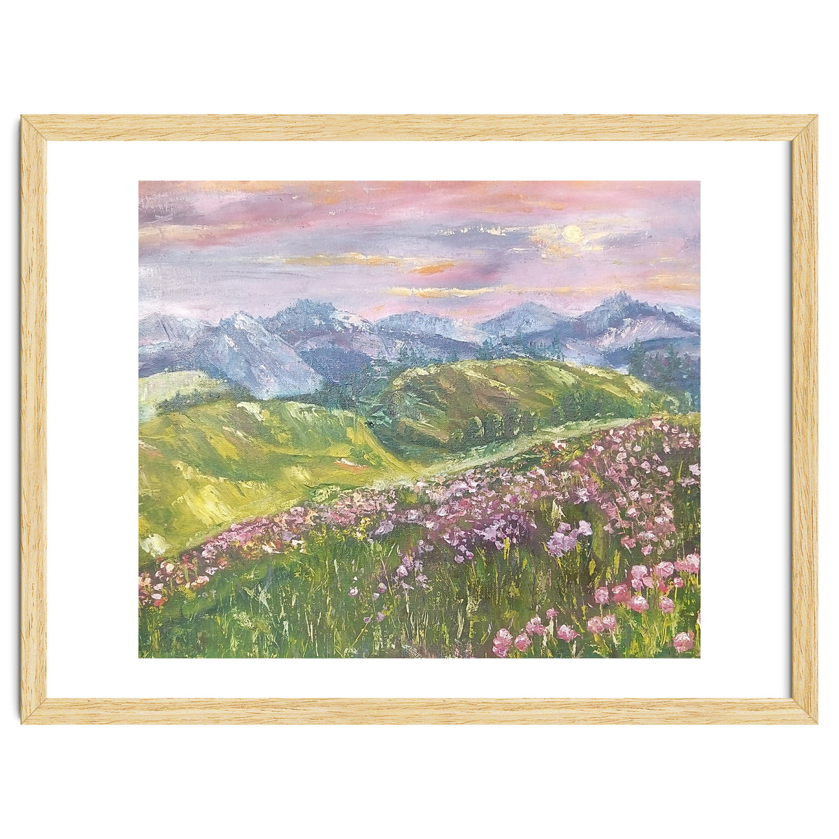 Sunset in the mountains