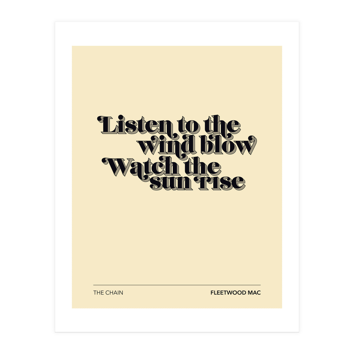 Fleetwood Mac - The Chain (Print Only)
