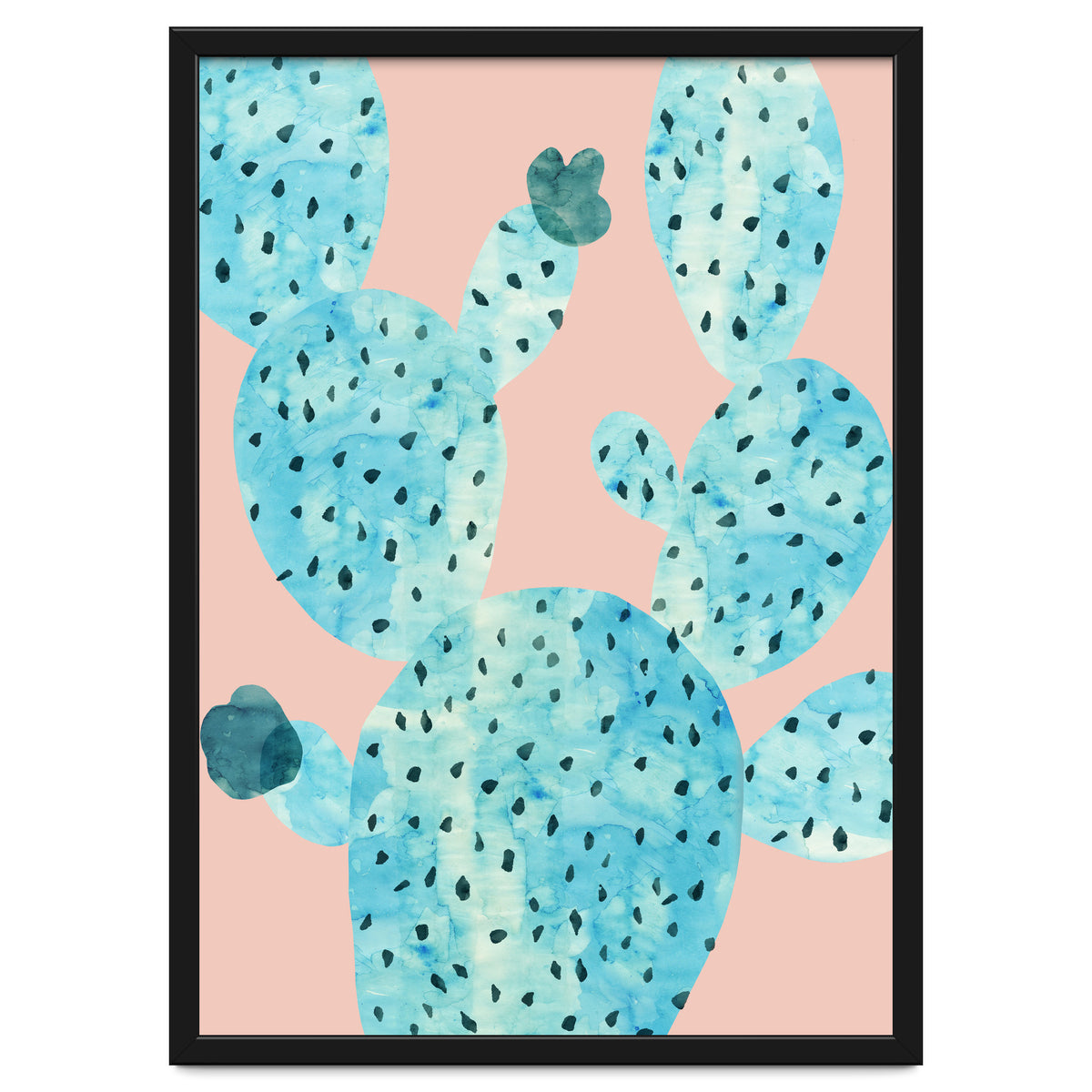 Watercolor of cacti III