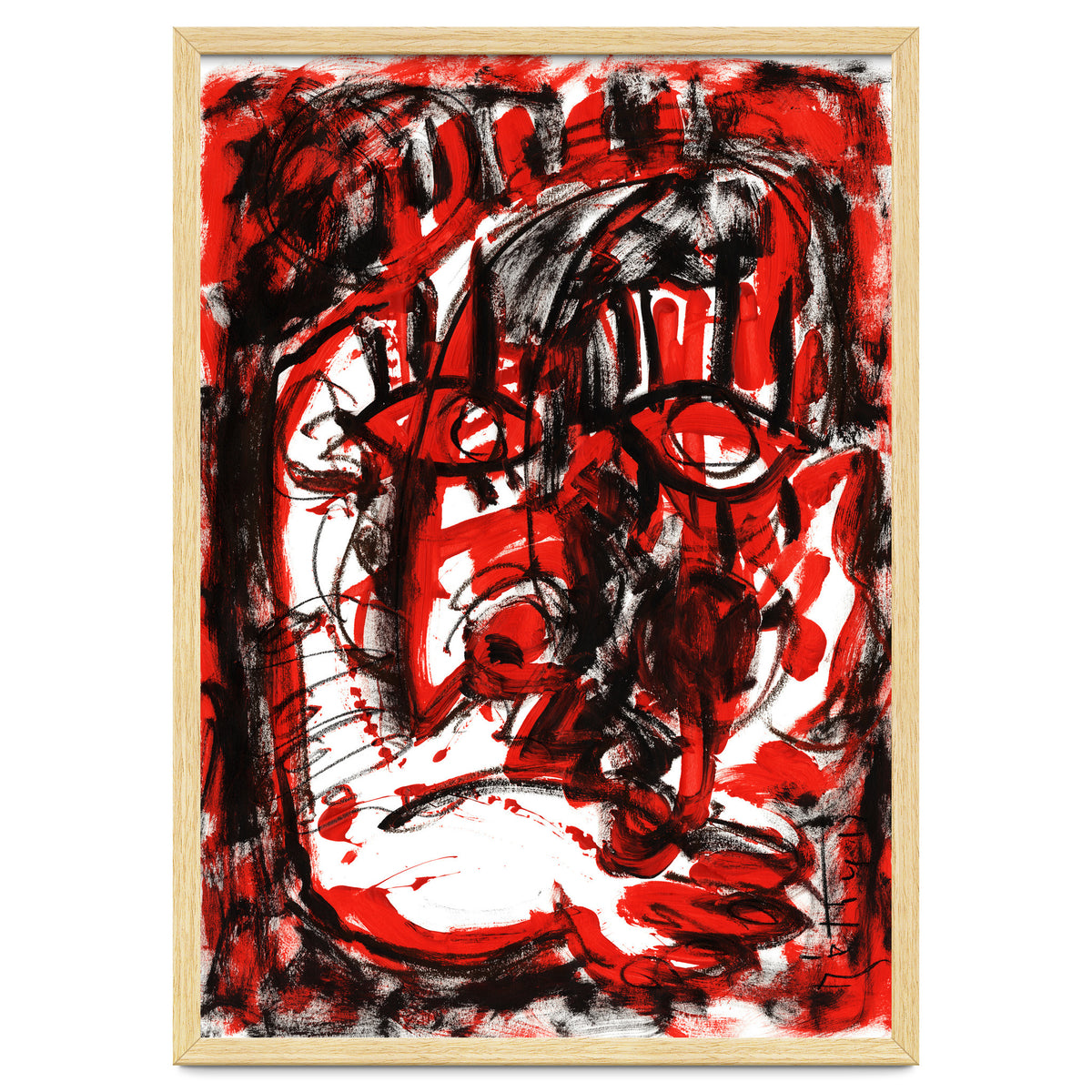 Anger - white background