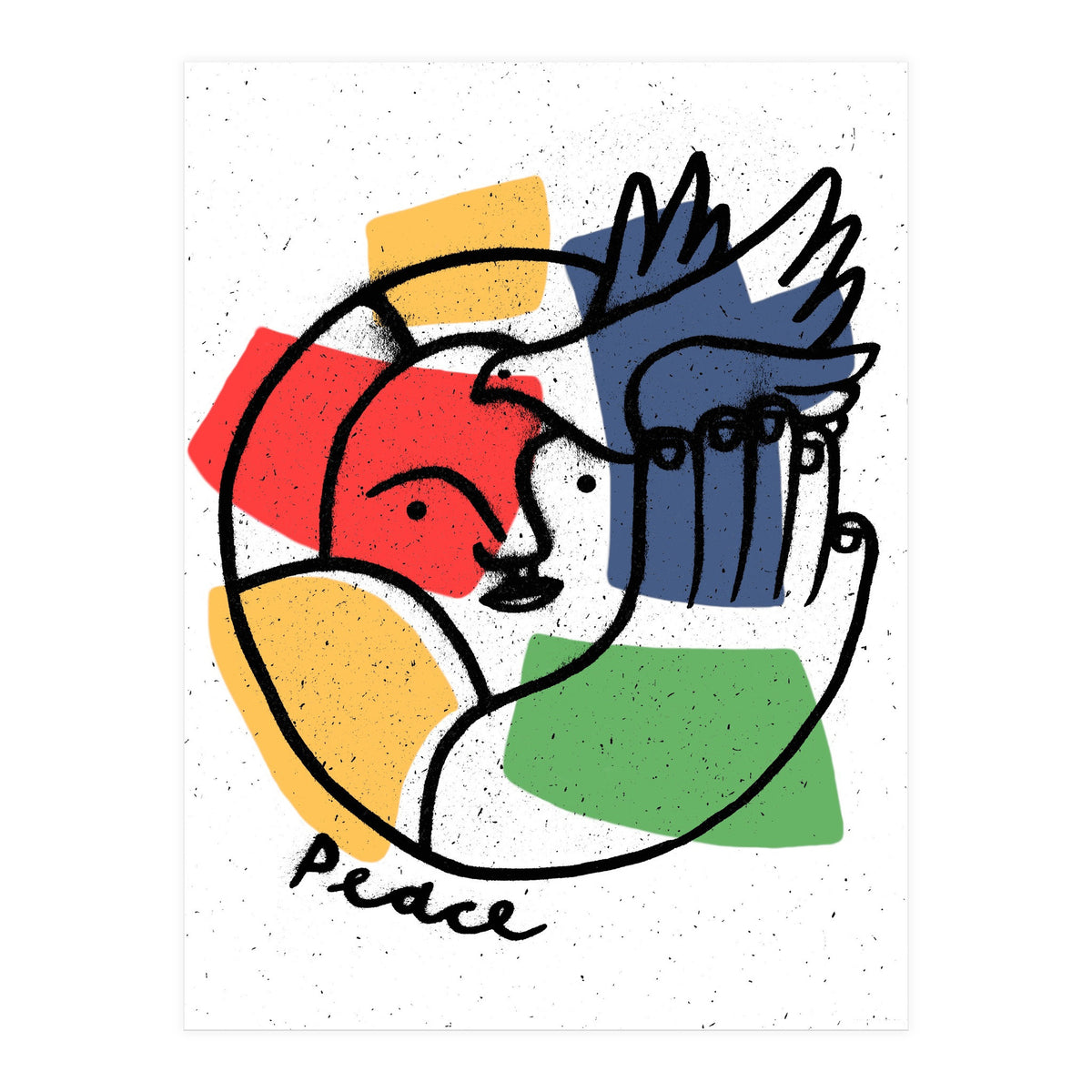 Peace, a logo (study) (Print Only)
