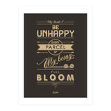 My Being Is In Full Bloom - Rumi Quote Typography (Print Only) thumbnail