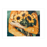 Holding Sunflowers (Print Only) thumbnail
