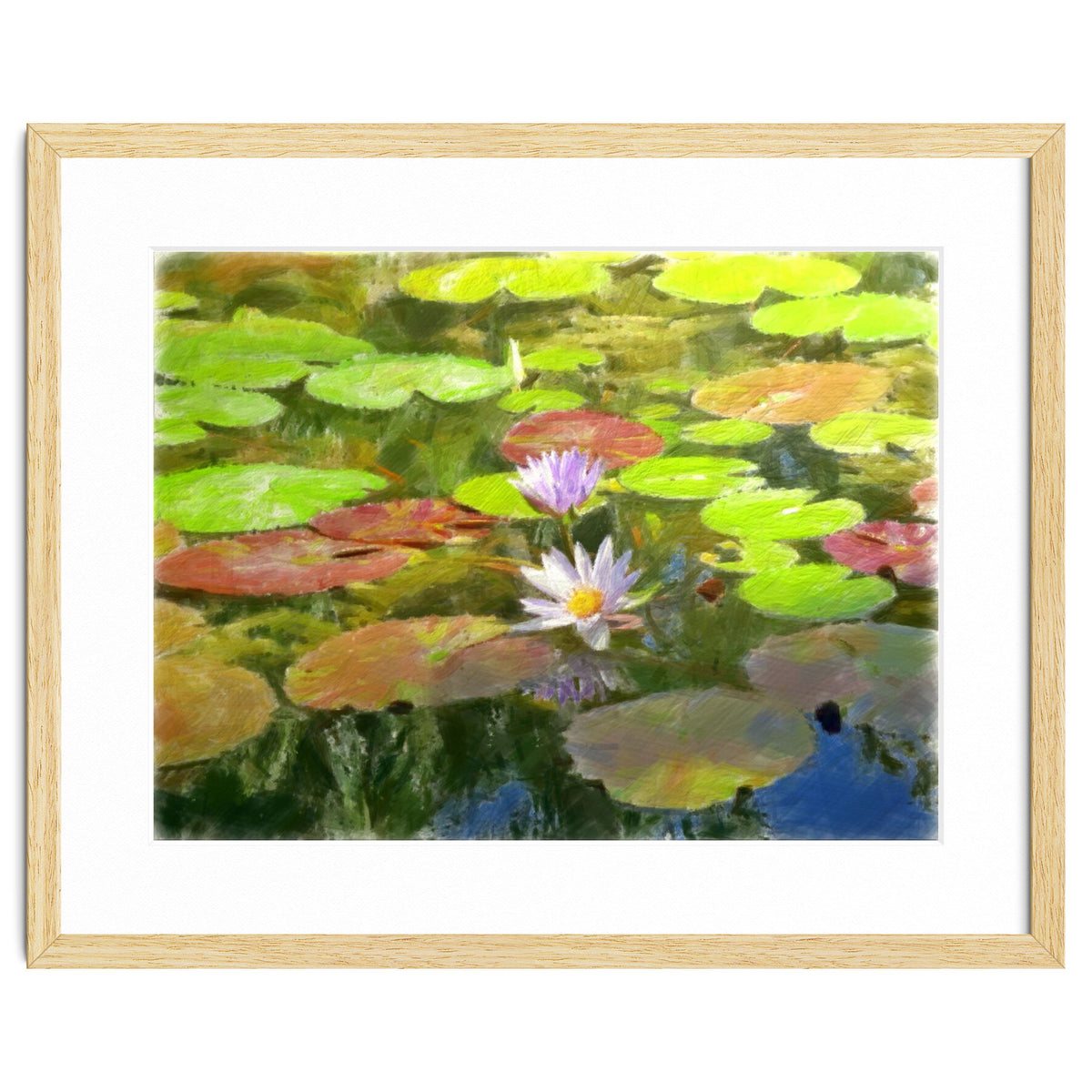 Floating in the water