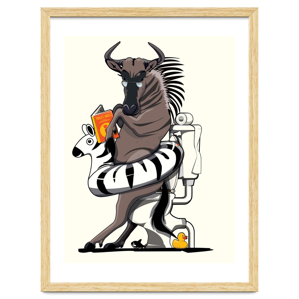 Wildebeest on the toilet, Funny Bathroom Humour