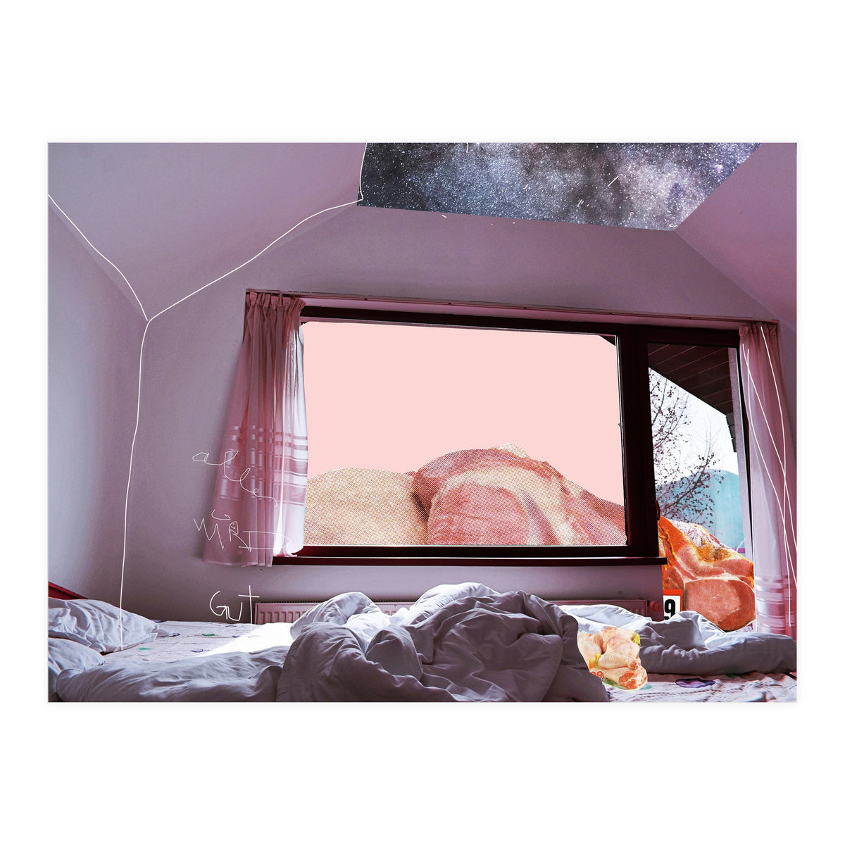 Meat Holiday Blues Zone Ticket In Pink (Print Only)