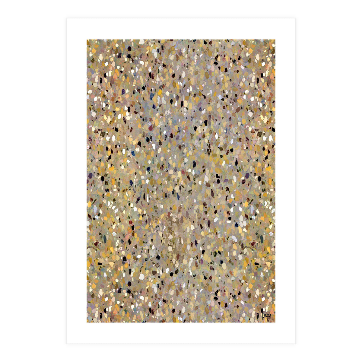 Golden Brown Terrazzo (Print Only)