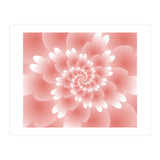 Abstract Orange Spiral Feather 3D ART (Print Only) thumbnail