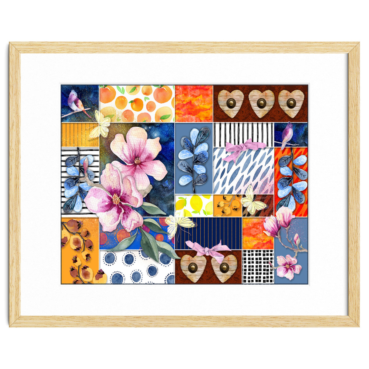 Romantic Floral Collage