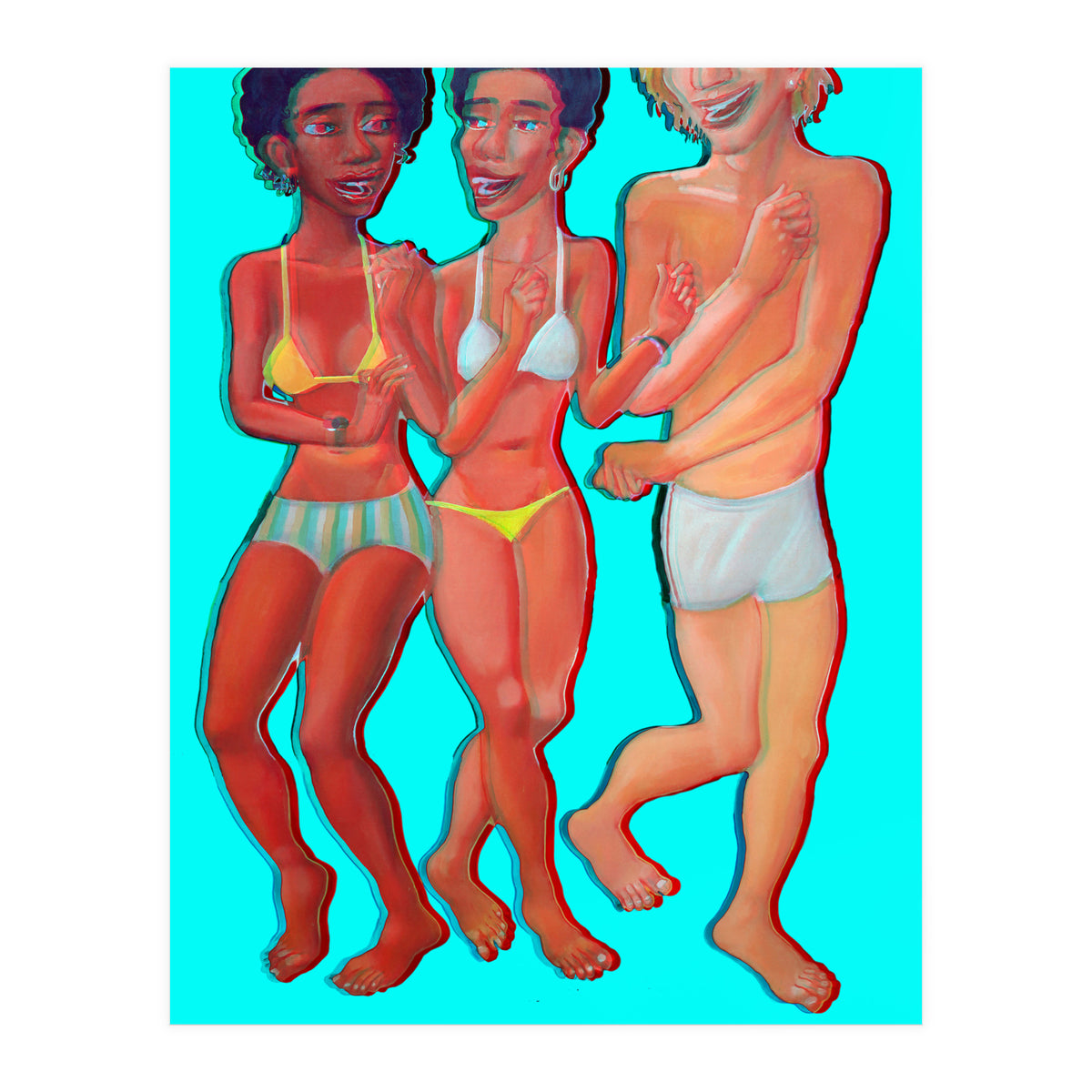 Bailando En La Playa 12 3d (Print Only)