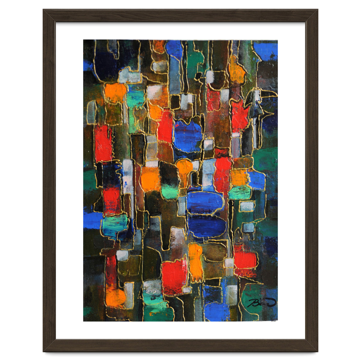 Abstract Brooklyn...38x28.cm. Acrylic