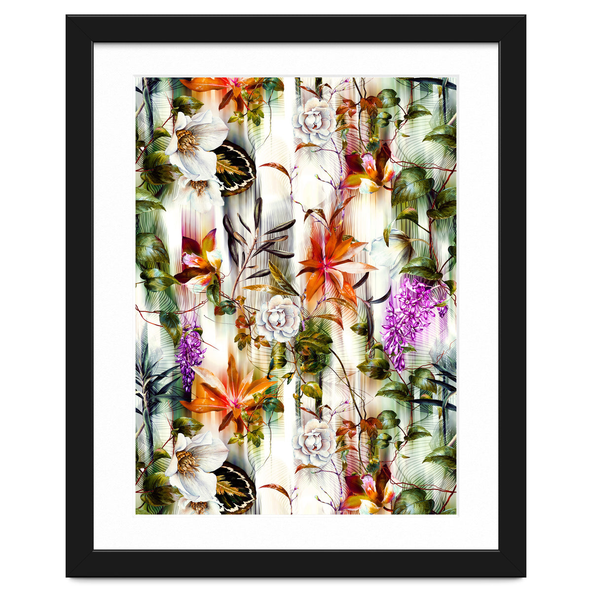 Abstract Motion Blur Floral