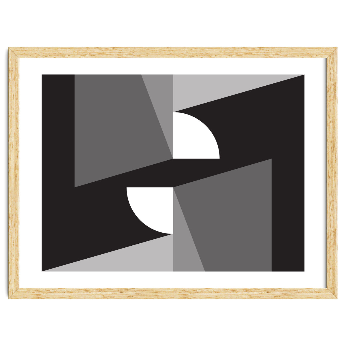 Geometric Shapes No. 11 - monochrome