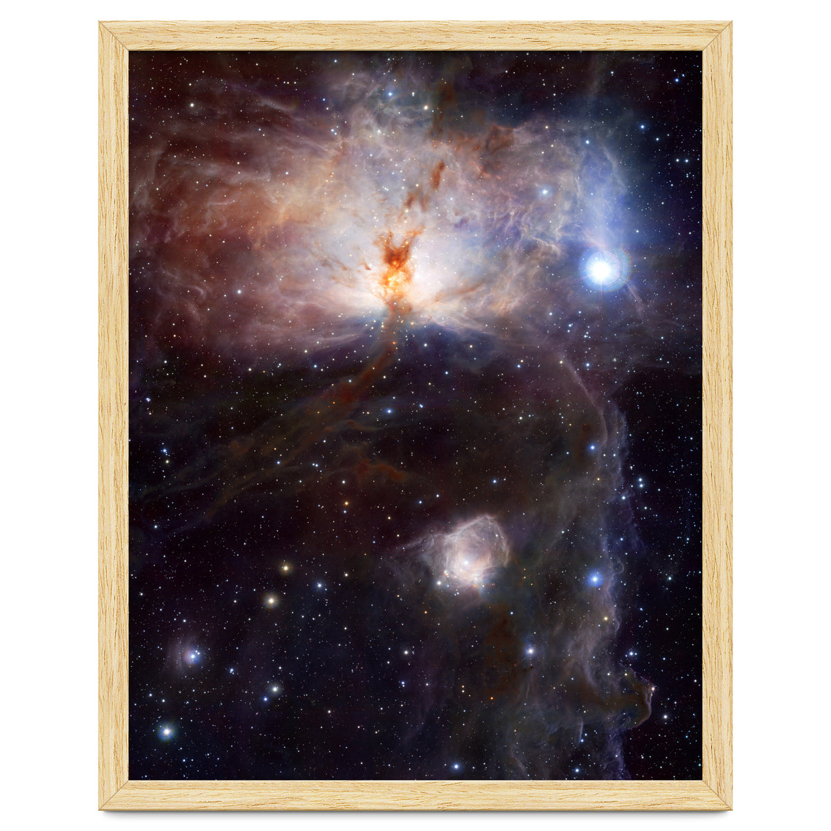 The Hidden Fires of the Flame Nebula