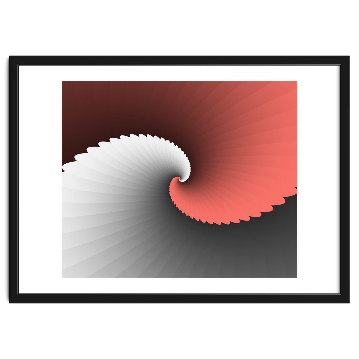 Living Coral Spiral Wings