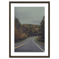 Fall Road in Upstate New York