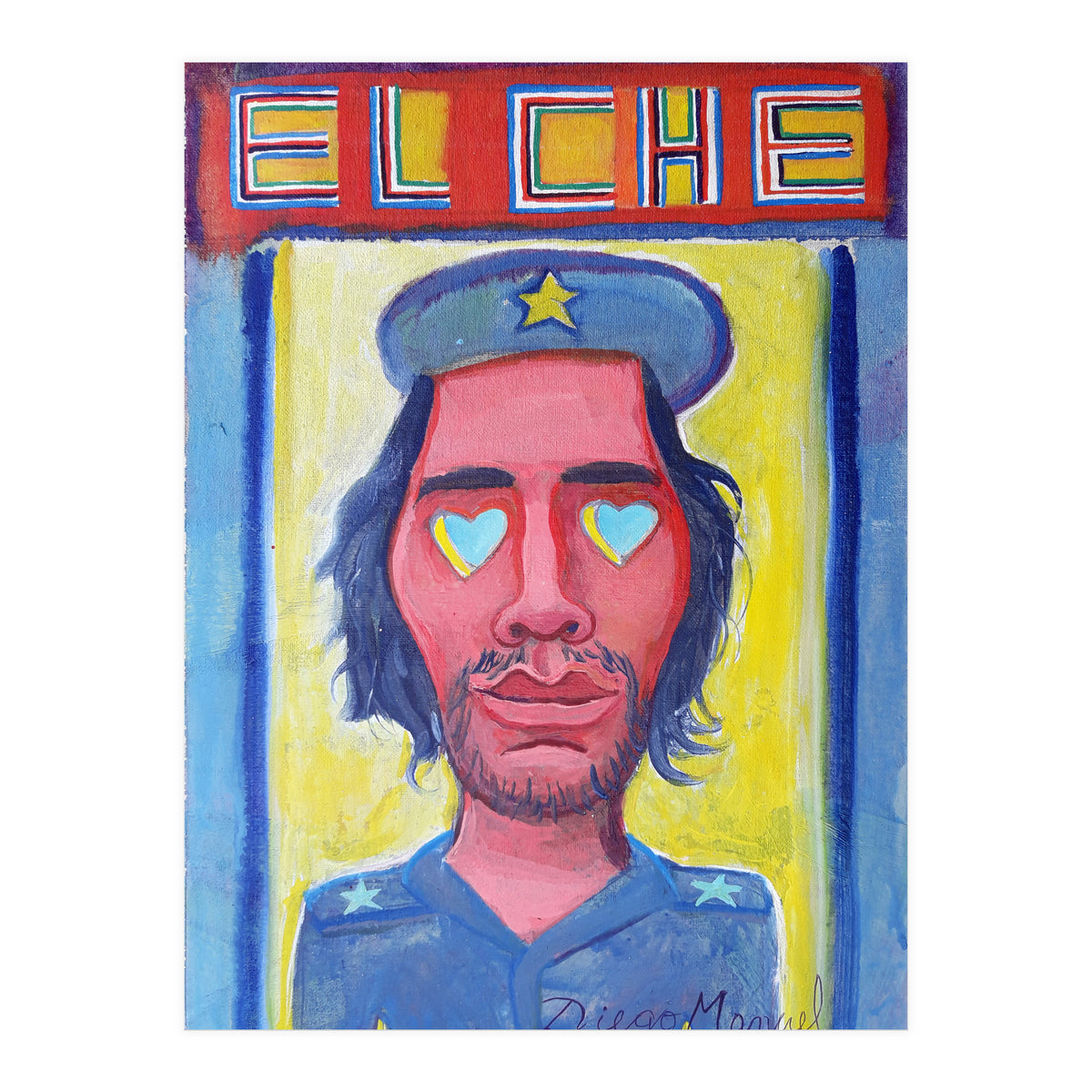 Che Guevara Y Corazones 1 (Print Only)