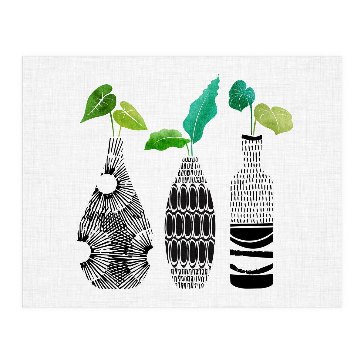 Tribal Vase Trio (Print Only)