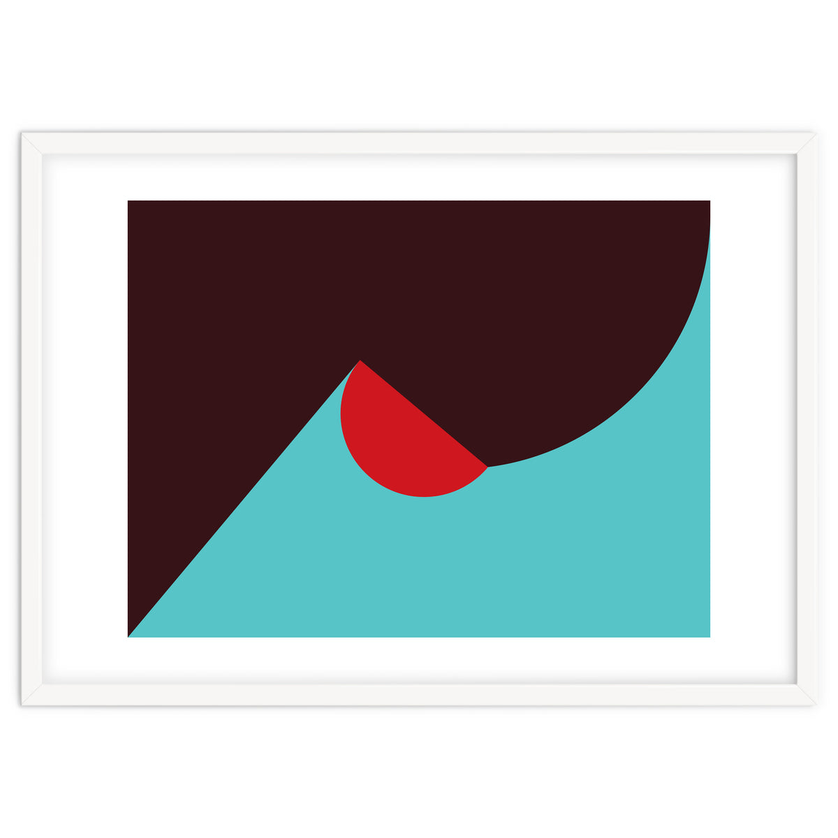 Geometric Shapes No. 8 - blue, purple & red