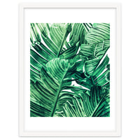 Tropical State of Mind | Watercolor Palm Banana Leaves Painting | Botanical Jungle Bohemian Plants