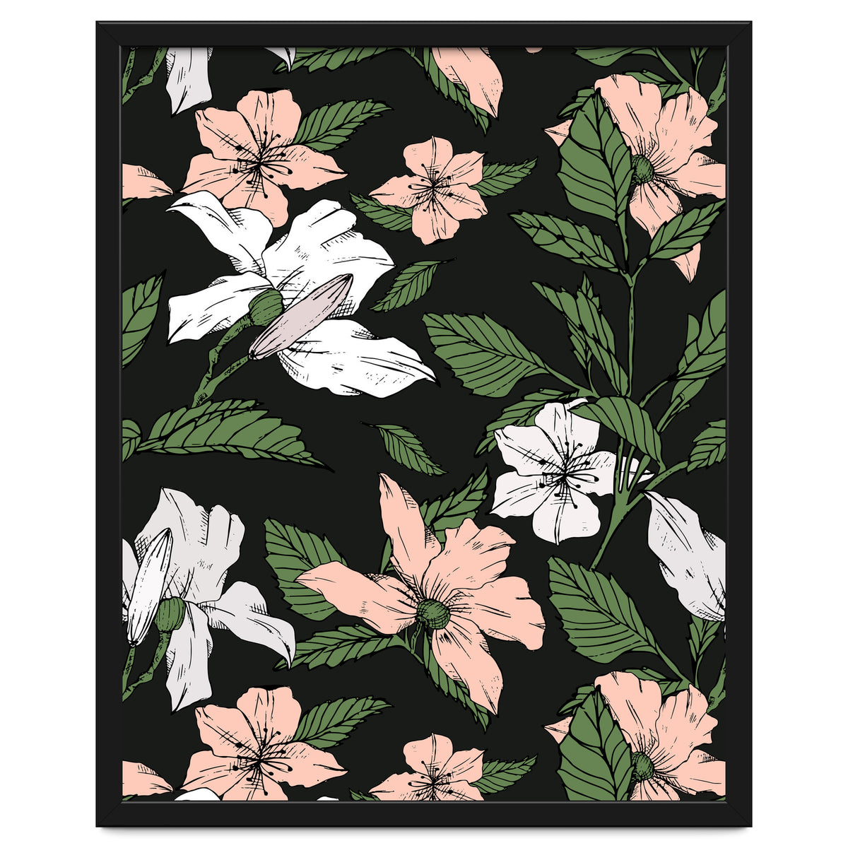 Flowers in the tropical night