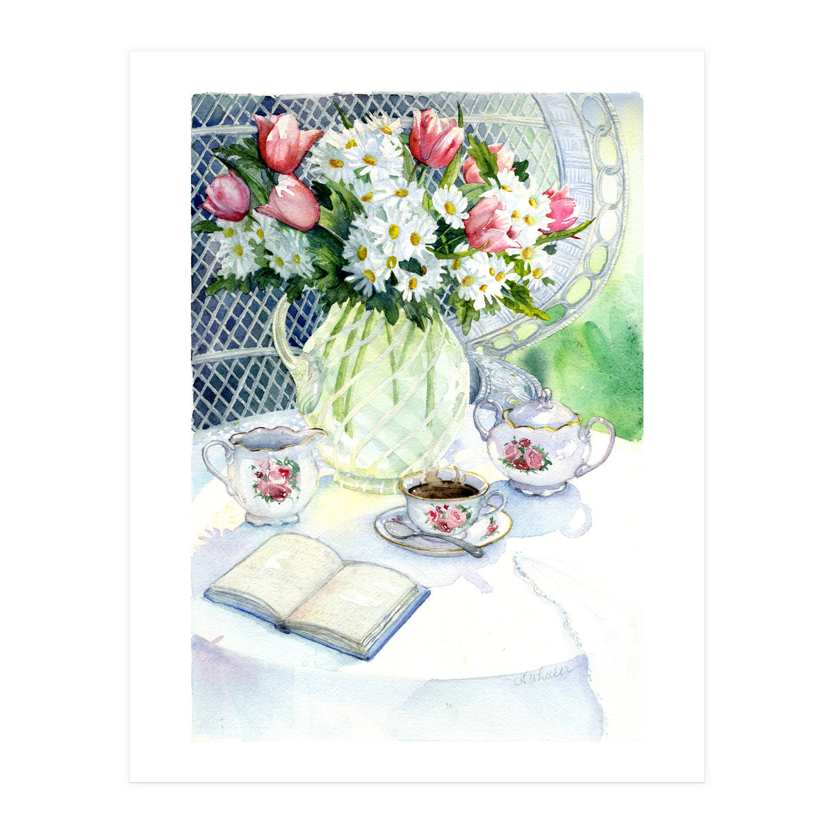 Tea In The Garden (Print Only)