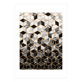 Marble Cubes - Black and White (Print Only) thumbnail