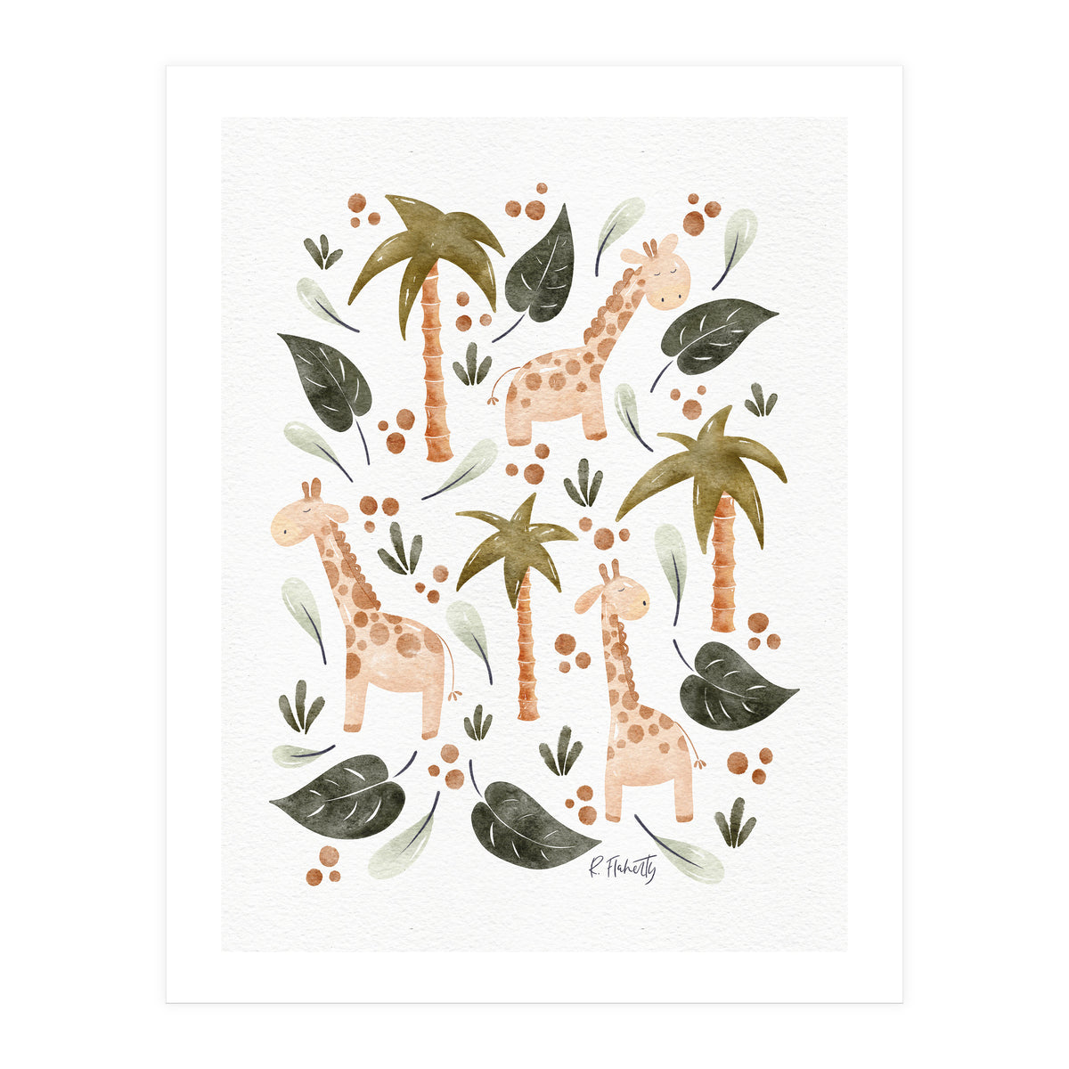 Jungle Giraffes (Print Only)