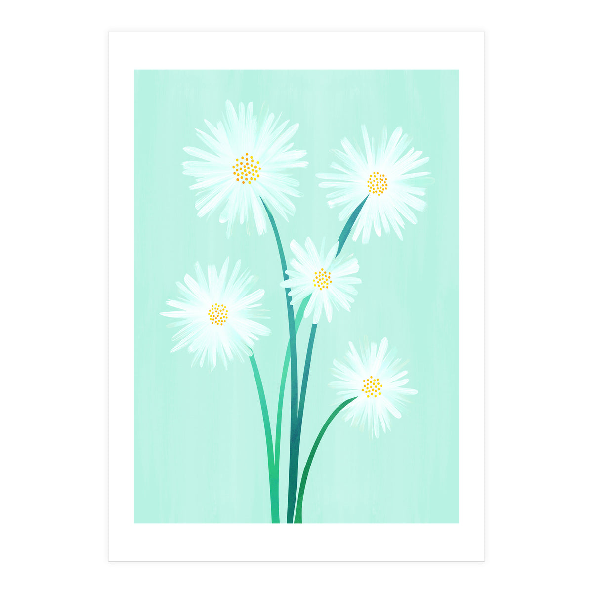 Mint Wildflower Bouquet (Print Only)