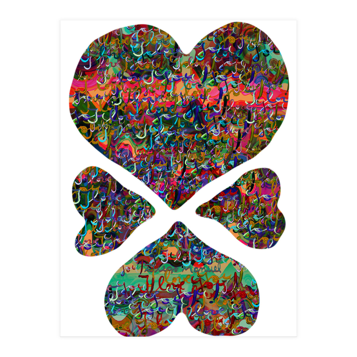 4 Corazones 3  (Print Only)