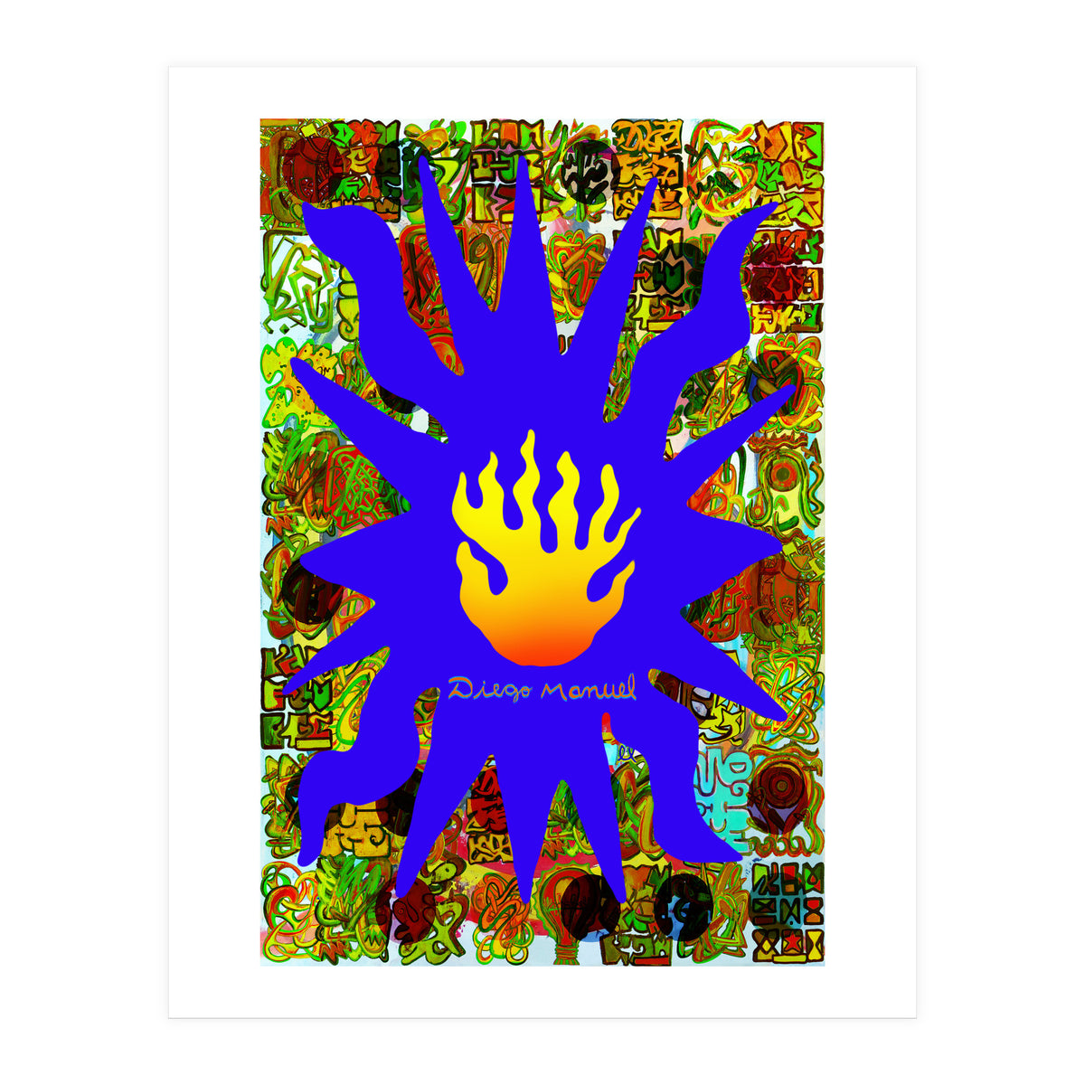 Fuego Y Graffiti 55 (Print Only)