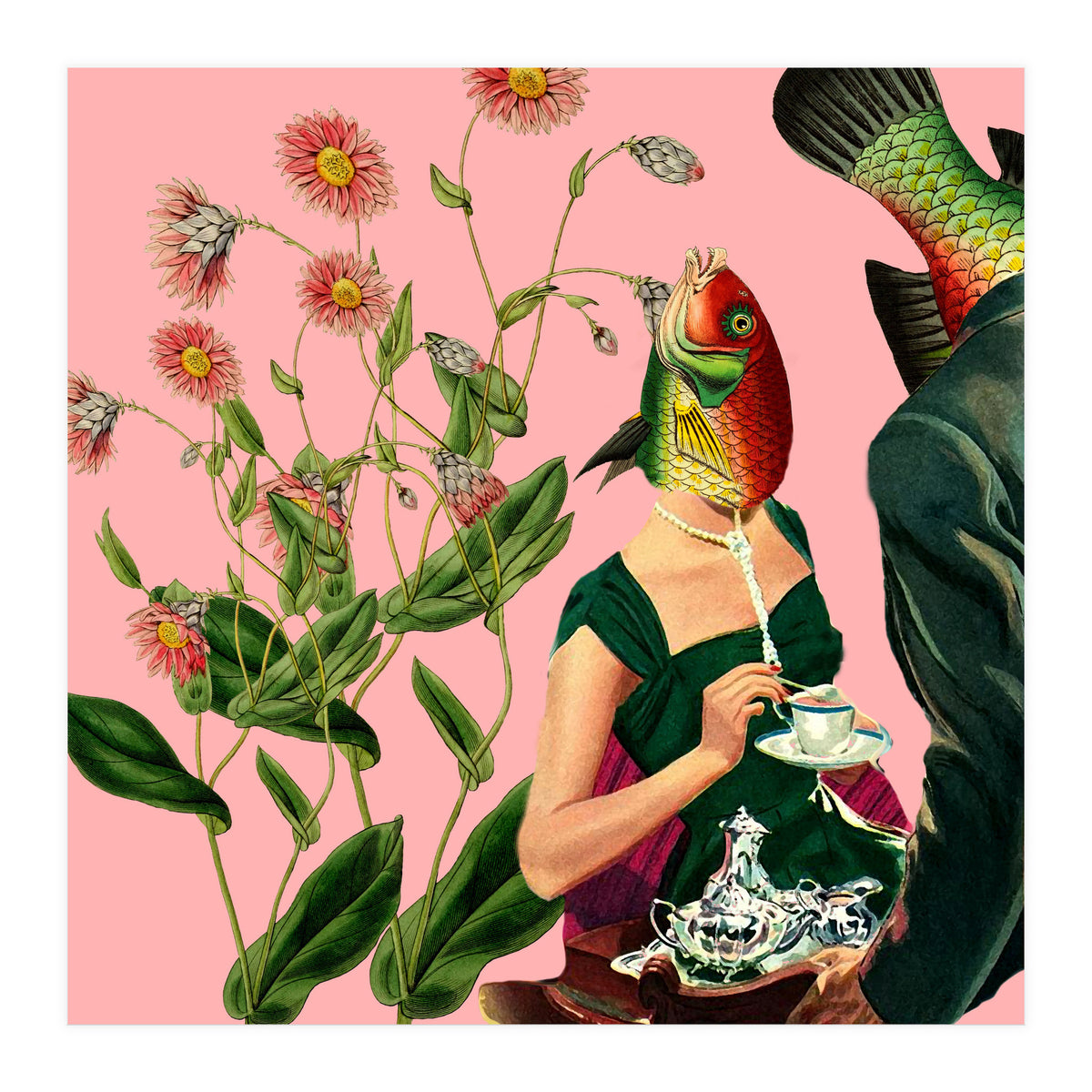 Fish Soul Mate Pink (Print Only)