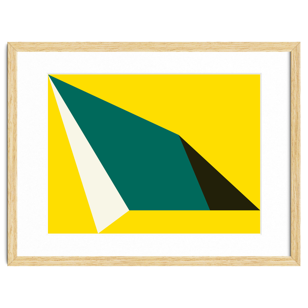 Geometric Shapes No. 74 - yellow, green & black