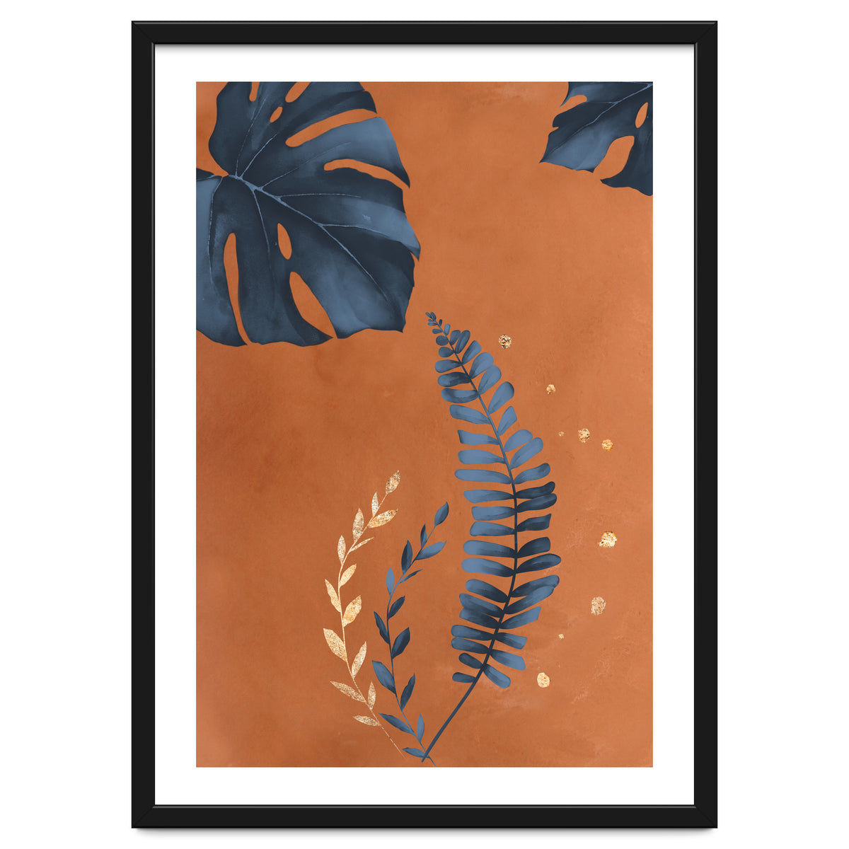 Monstera Leaf Terracotta