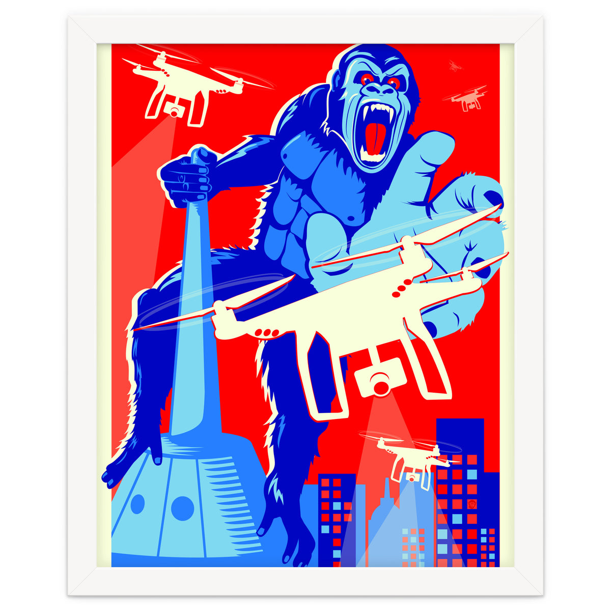 King Kong vs Drones